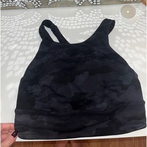Lululemon sports bra black camo